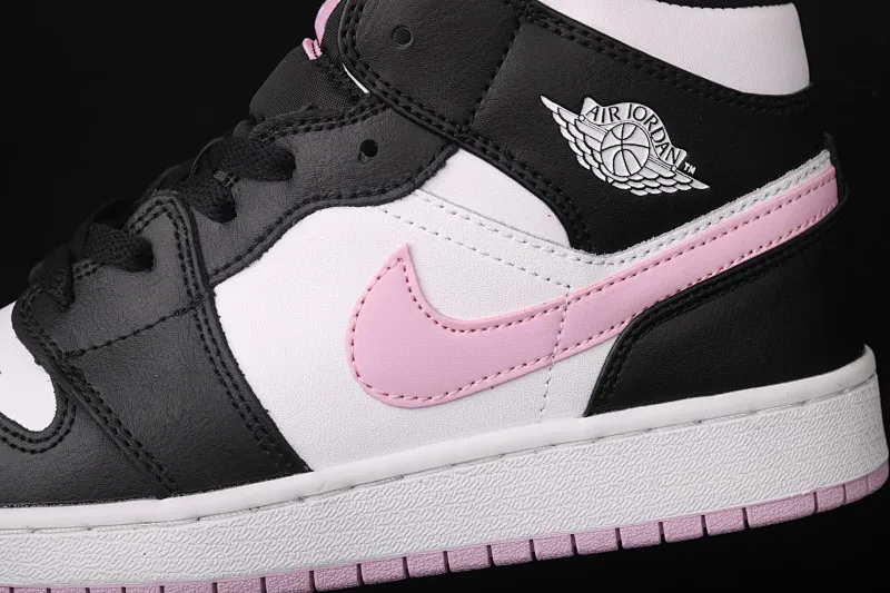 All categories Air Jordan Jordan series basketball shoes Air Jordan 1 Mid Air Jordan 1 Mid GS AJ1 Joe 1 China Pink White Panda 555112-103